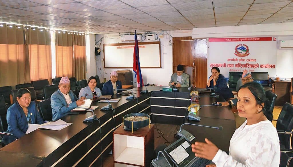 भारी वर्षाको सम्भावनापछि कर्णालीमा पूर्वतयारी तीव्र