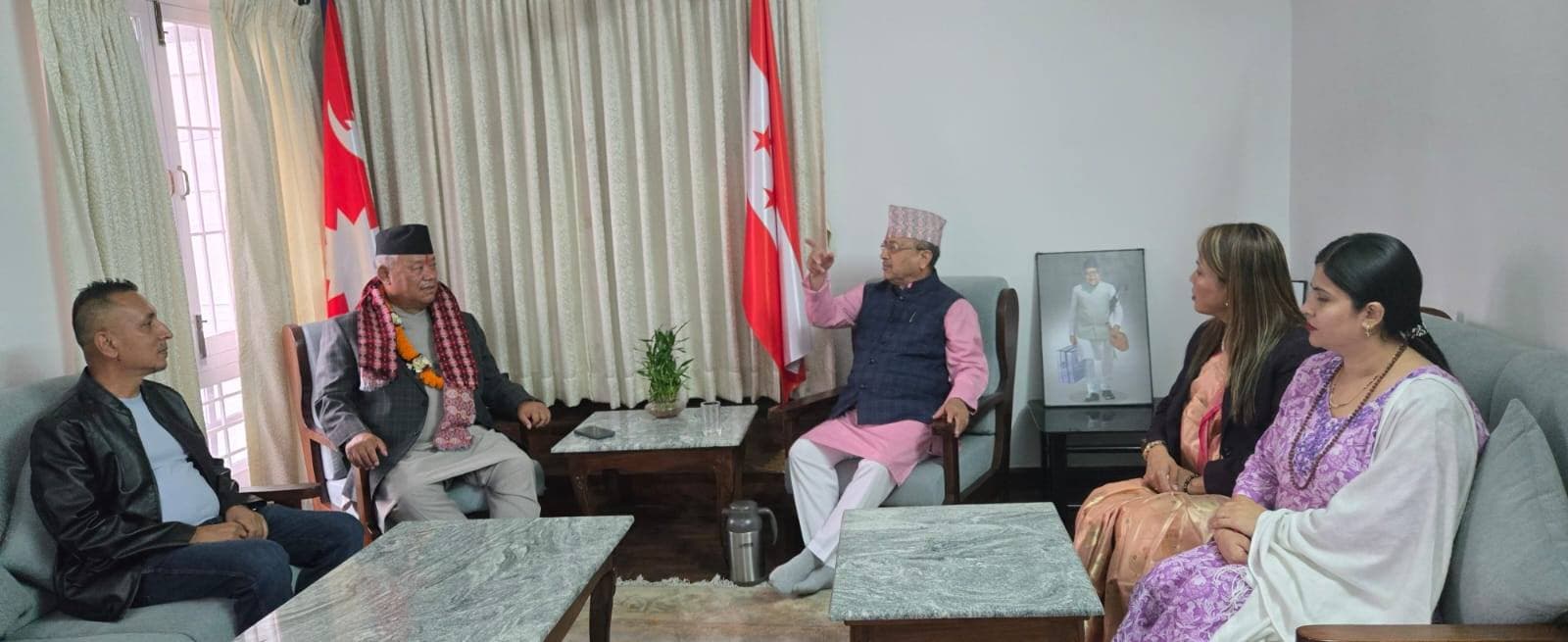 कांग्रेस संसदीय दलको नेतृत्वपछि आङ्देम्बे-खड्का भेट : प्रतिपक्षी भूमिकामा ऐतिहासिक अपेक्षा