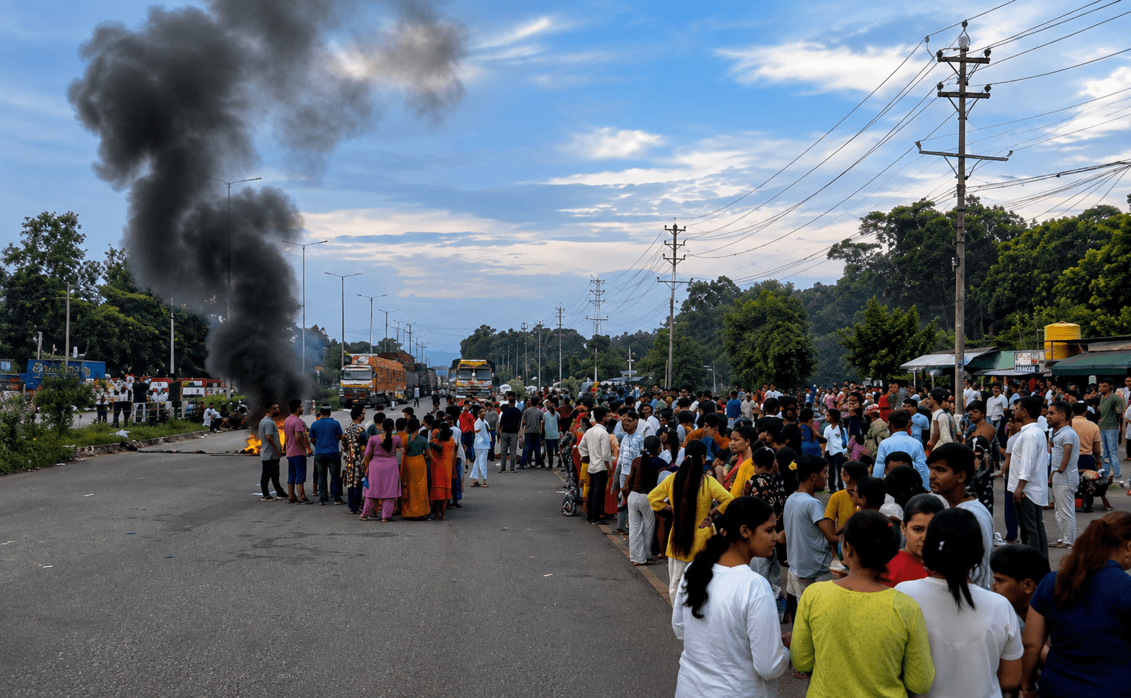 बालिका हत्या विरोधमा वीरगञ्ज–पथलैया सडक अवरुद्ध, स्थानीयको प्रदर्शन जारी